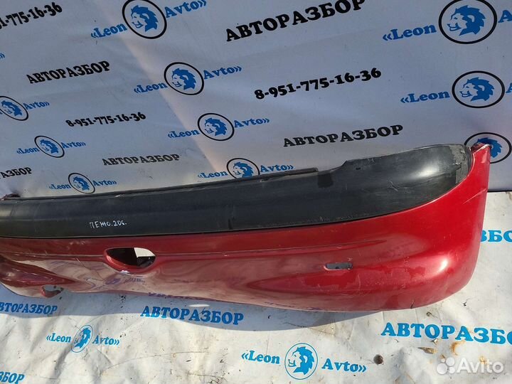 Бампер задний Peugeot 206 хетчбэк