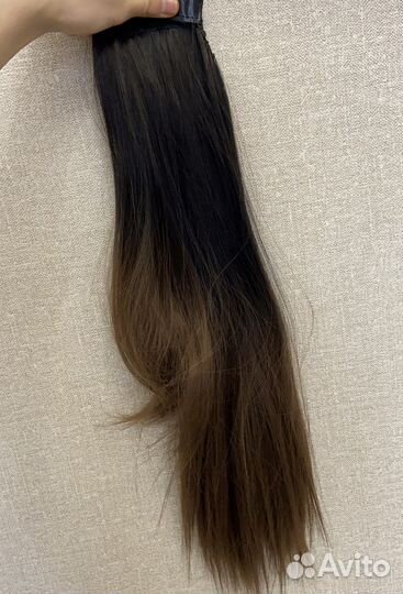 Накладной хвост 60 см омбре