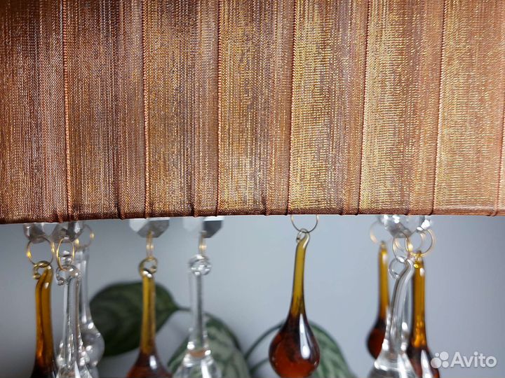 Настенный светильник бра с хрусталем