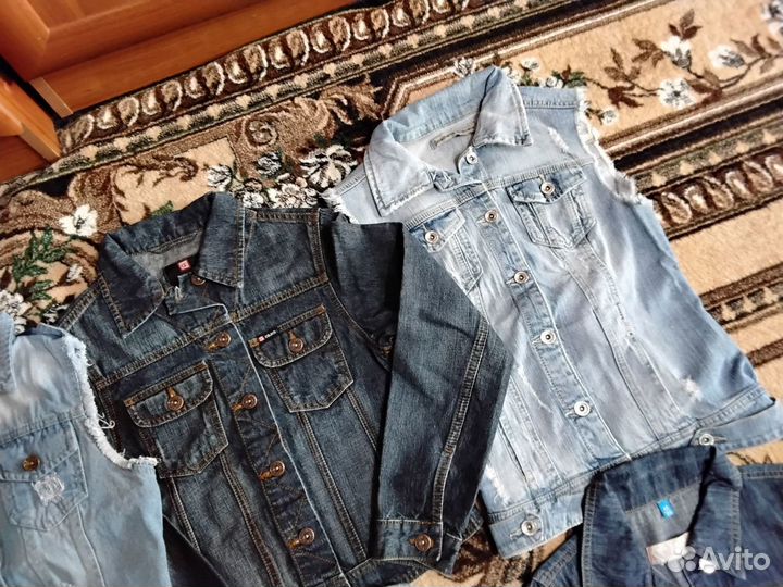 Джинсовые куртки, жилетки, рубашки