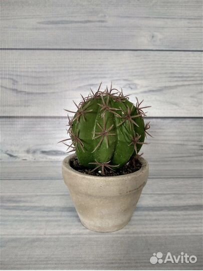 Цветок искусственный в горшке «кактус»