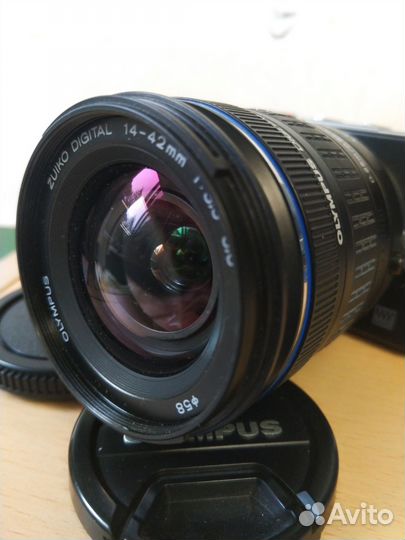 Olympus 14 42мм с адаптером Micro 4/3