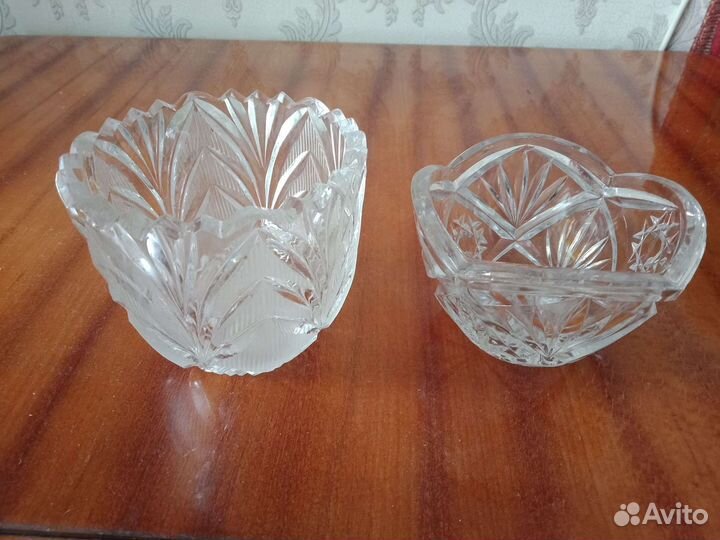 Хрустальные вазы разные