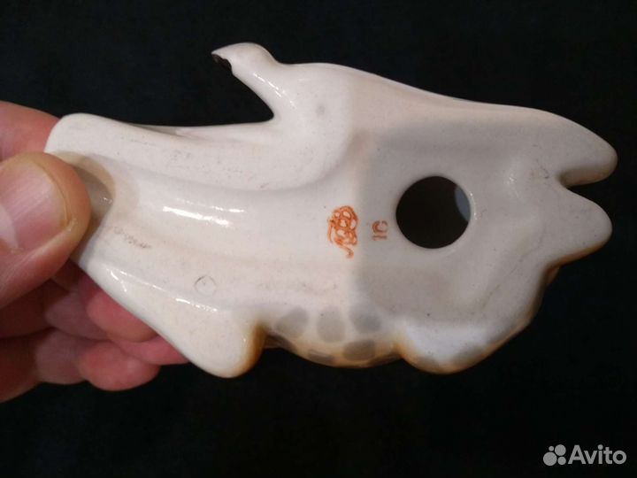 Фарфоровая статуэтка жираф лфз СССР