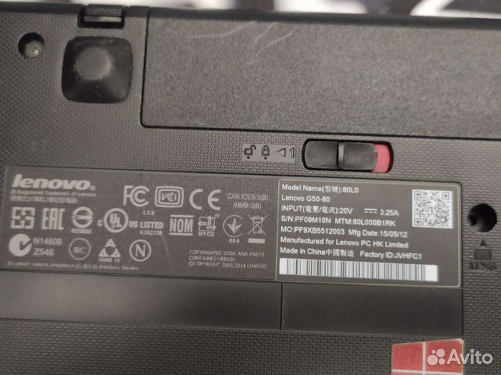 Офисный ноутбук Lenovo g50-80