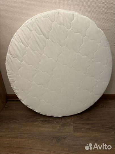 Матрас детский круглый, наматрасник, простыня