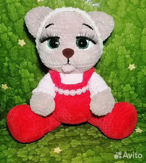 Вязанные игрушки: Котенок ручной работы