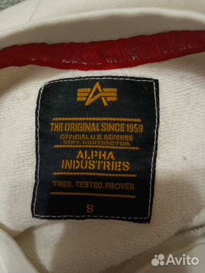 Свитшот alpha industries оригинал