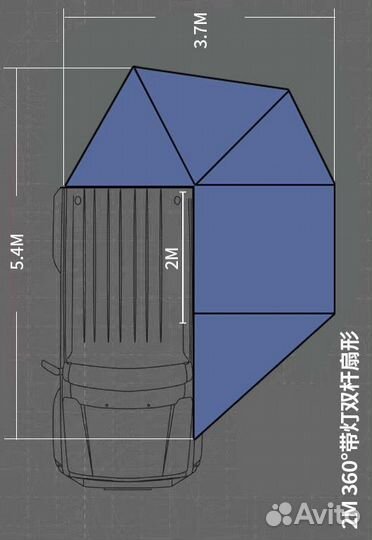 Палатка на крышу автомобиля