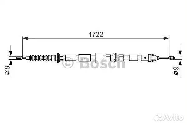 Трос ручного тормоза