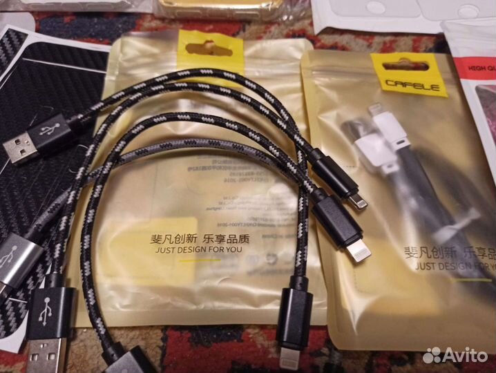 Чехлы, кабеля и стекла для iPhone