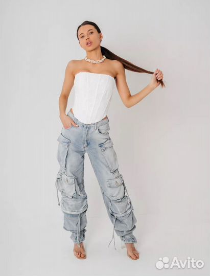 Топ корсет белый