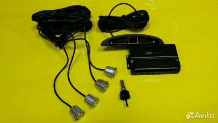 Парковочный радар серый