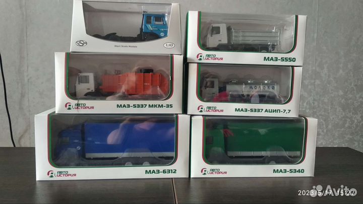 Модели грузовых автомобилей 1:43 Аист, SSM