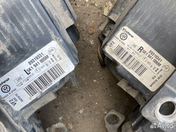 Фары передние фольксваген гольф 6