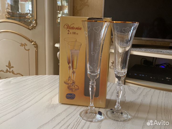 Бокалы для шанпанского новые