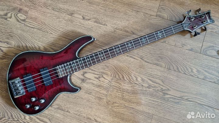 Бас гитара schecter hellraiser-4 bass, emg
