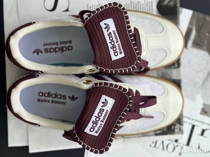 Кроссовки Adidas Samba Wales Bonner White Ponny