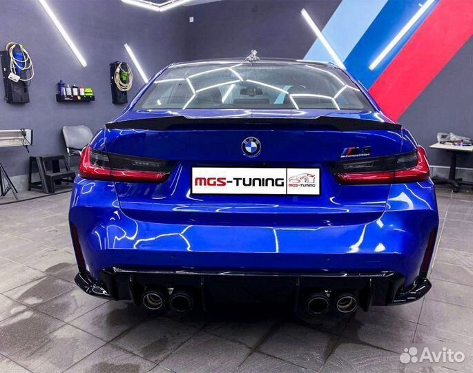 Задний бампер стиль M3 Competition BMW 3 серия G20