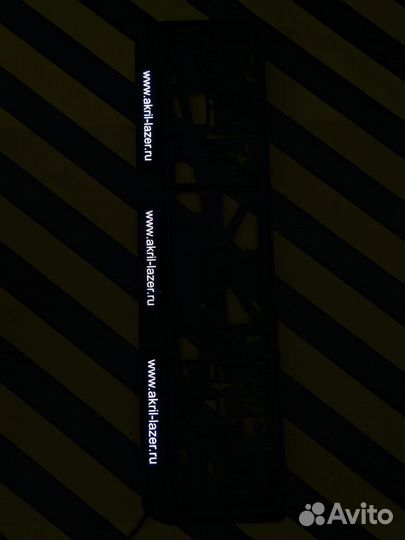 Номерная led рамка с вашим дизайном