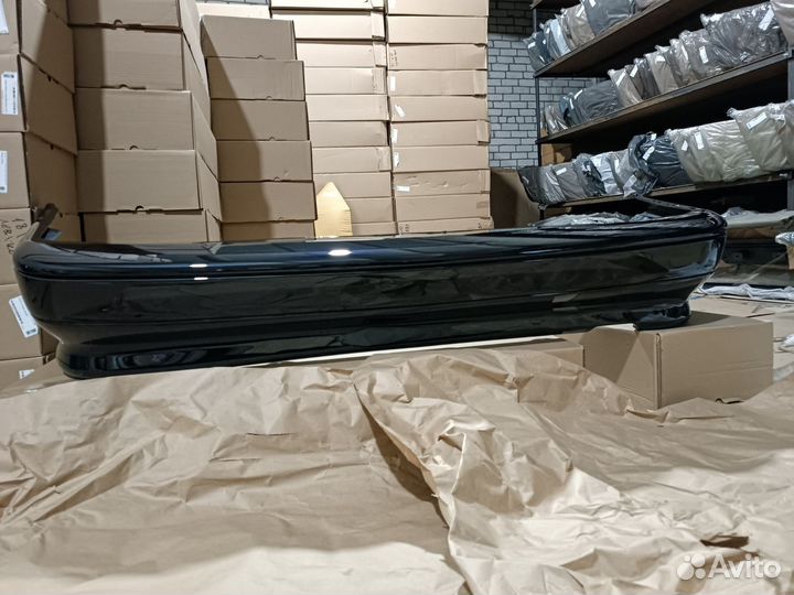 Бампер задний ваз 2114 цвет сине черный - космос