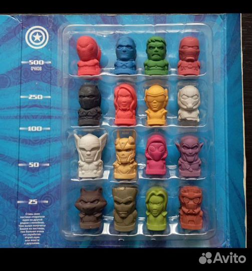 Полная коллекция ластиков Марвел