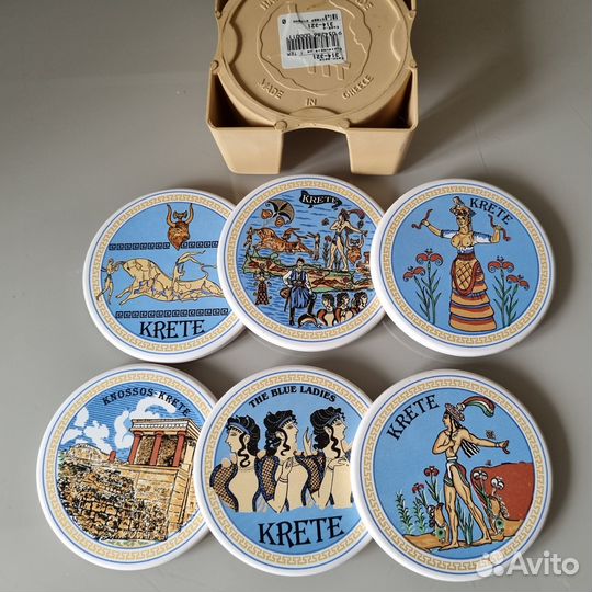 Подставки под бакалы керамика комплект 6шт.Греция