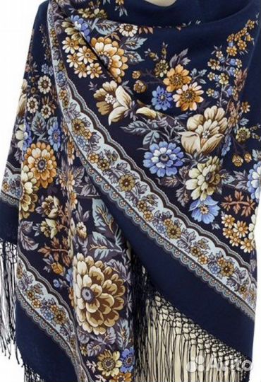 Платок шаль шерсть 100