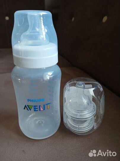 Бутылочка avent anti-colic +3 мес 330 мл.новая