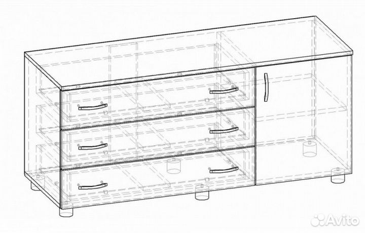 Тумба под тв Ритм Т.010.1200-01