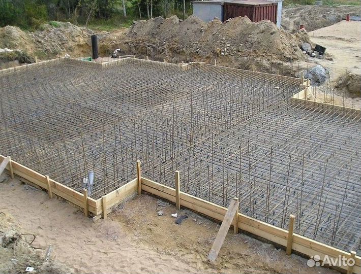 Фундамент бетонные работы