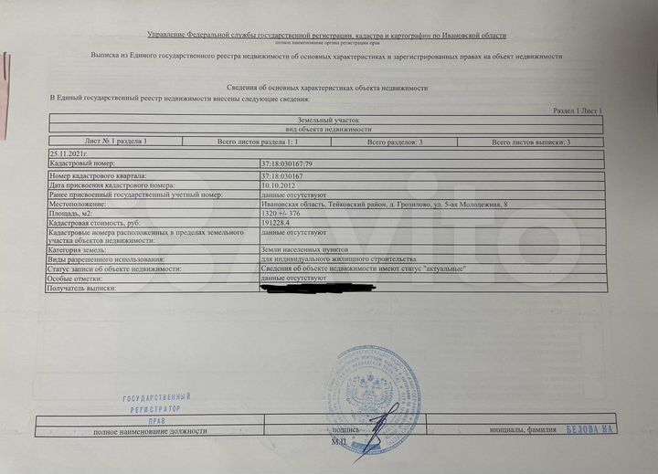 Участок 12 сот. (ИЖС)