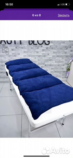 Матрас на кушетку велюр