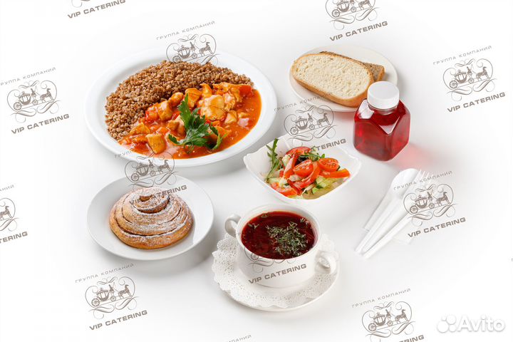 Доставка еды строителям/комплексные обеды