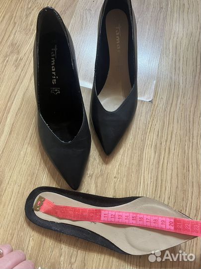 Туфли tamaris 36р, натуральная кожа