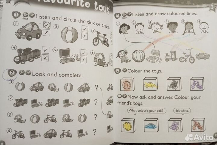 Учебник и тетрадь, английский язык