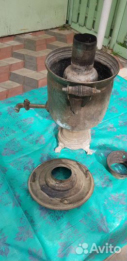 Самовар на дровах медный на реставрацию