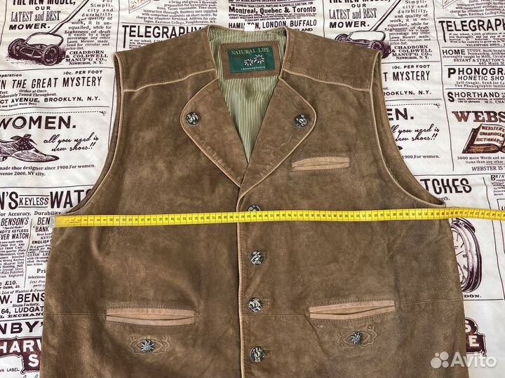 Баварский замшевый жилет, ог.134,винтаж, Германия