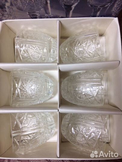 Рюмки хрустальные СССР подарочный набор