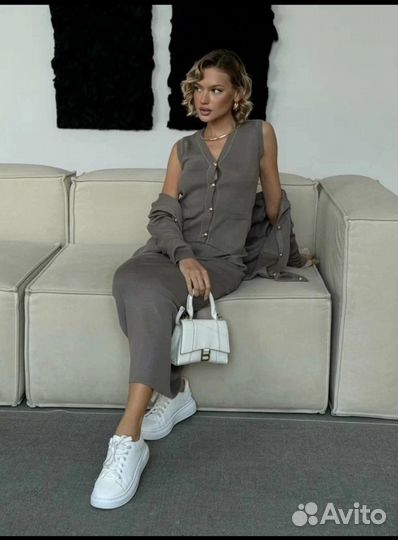 Костюм тройка женский трикотажный