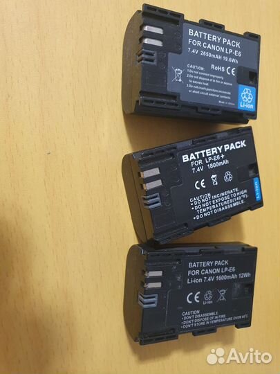 Комплект аккумуляторов для Canon 60d 70d 80d и др