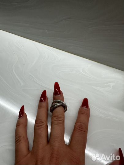 Кольцо Тринити Серебро