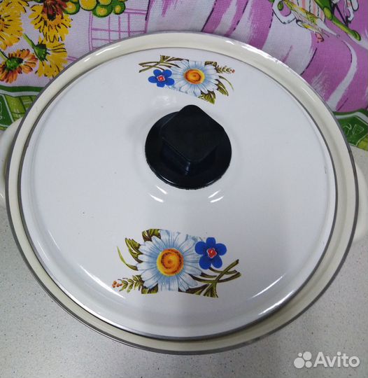 Кастрюля эмалированная 4,5л,Новая, ямз