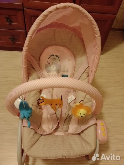 Шезлонг детский с вибрацией