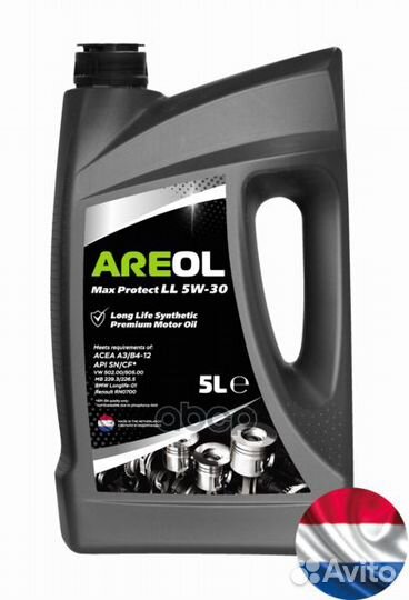 Areol Max Protect LL 5W-30 (5L) масло моторное