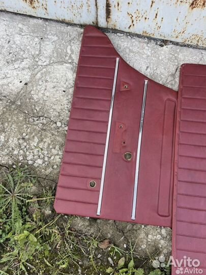 Дверные карты ваз 2101 красные