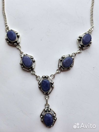 Колье с сапфирами
