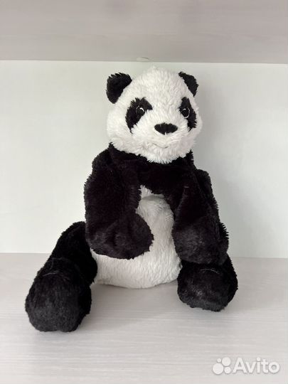 Мягкие игрушки IKEA панда и леопард