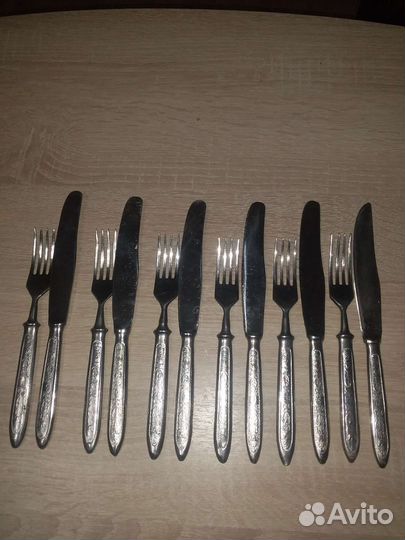 Вилка и нож из нержавейки СССР