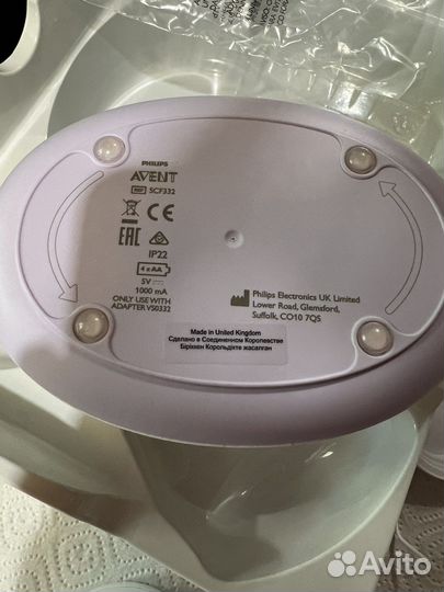 Молокоотсос avent электрический